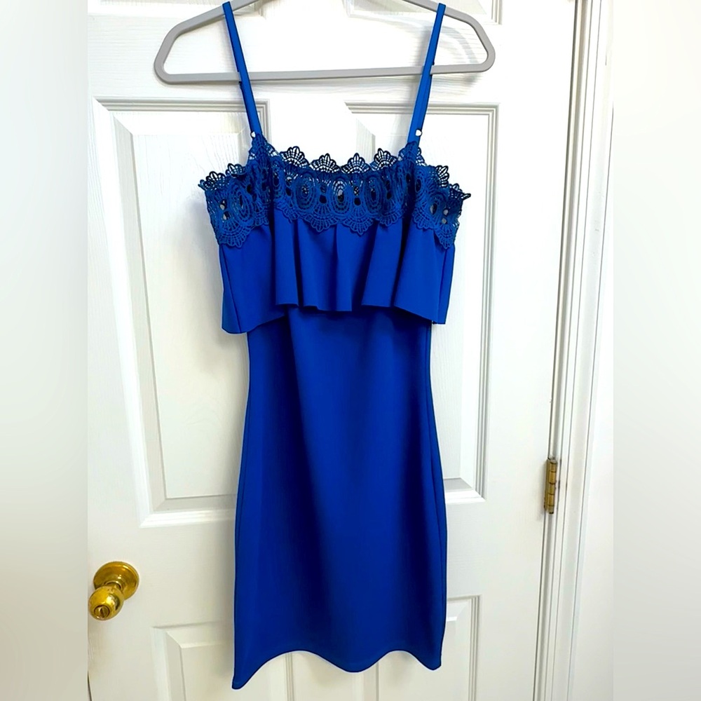 Royal Blue Lace Dress